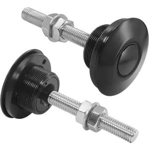 도호 자동차 트럭 경주 애프터마켓 잠금 클립 패스너용 퀵 릴리스 후드 래치 2.44인치 범용 알루미늄 핀