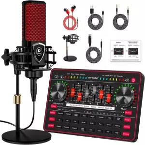 팟캐스트 장비 번들용 G3 오디오 믹서 라이브 사운드 카드 스트리밍용 인터페이스 DJ 카드/보드 콘덴서
