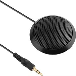 Dreokee 컨퍼런스 마이크 3.5mm 데스크탑 컴퓨터 데스크톱용 및 360 전방위 콘덴서 온라인 회의/수업