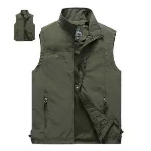 남성 아웃도어 간절기 봄가을 낚시조끼 조끼 등산