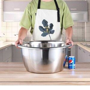 스텐 대야 초대형 스틸 식당 뚜껑 깊은 특두께 주방 양재기 대용량 스테인레스