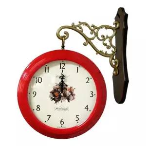 GB2252e 무소음 장미 양면 벽시계 레드 국내제조 홈데코시계