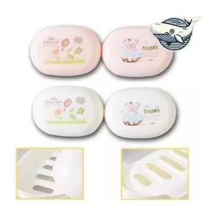 귀여운 타원형 비누곽 물빠짐 디자인 아기 비누