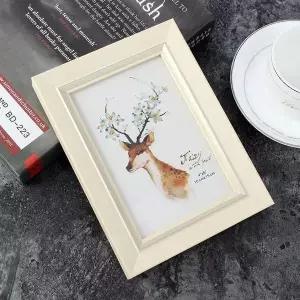 탁상용 액자 베이지 스탠드 사진 액자 4x6 엔틱액자