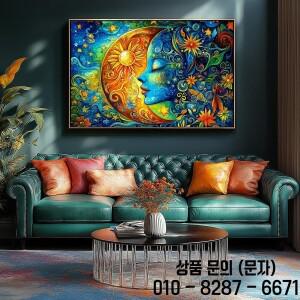 성인을 위한 달 퍼즐 300/500/1000 조각 파란 소녀 얼굴 예술 꽃 도전적인 가족