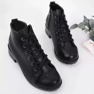 미들굽 여성워커 발편한 하이탑부츠 레이스업 숏워커 nSq8+9qJD