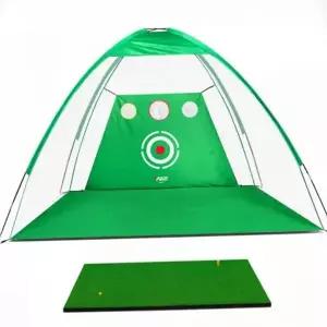 [RIZPICK]스윙 텐트형 훈련망 훈련장비 휴대용 골프 연습망 야외 연습기