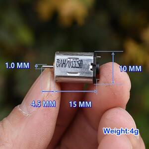 미니 10x15mm M20 모터 마이크로 FFM20VA-05330 귀금속 브러시 DC5V-9V 16600RPM 고속 디지털 전기