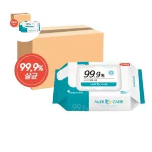 세정 소독티슈 핸드폰 70매1박스 손 제 용 티슈