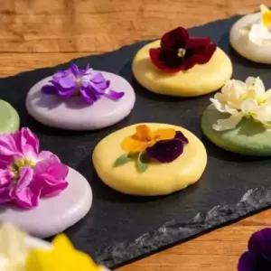 알록달록 화전 만들기 세트(반죽100g 4봉+식용꽃) 화전놀이 체험 천연재료