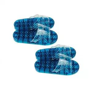 [RIZPICK]지압슬리퍼 욕실화 실내화 욕실슬리퍼 진녹 2개 물바