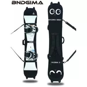 BNDGIMA 스노우보드 엣지백 데크 커버 네오프렌 백팩형 고양이 디자인 보호백 케이스