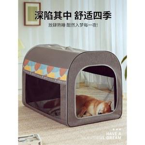 포시즌 패턴 메쉬 펫 강아지 캔넬 이동가방 케이지 고양이 이동장 켄넬 애견 중형견