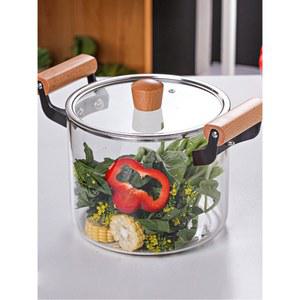 유리냄비 대용량 냄비 투명 수제비 2 5L 내열 스톡