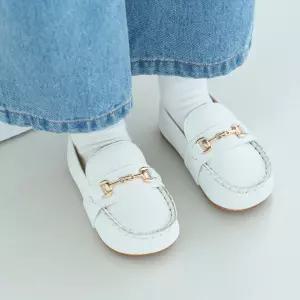 베이비잼 남녀공용 볼드 로퍼 화이트 - 10001 110908