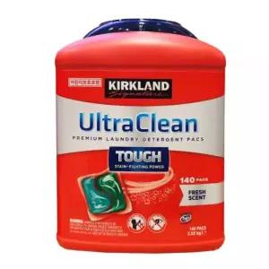 [2508CO(생활용품(청소/세탁용품))]커크랜드 울트라클린 팩 세제 140PC