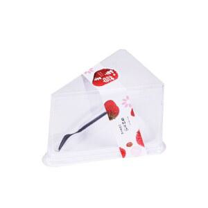 조각케이크 포장용기 박스 100개 삼각형 포크 베이커리 치즈 케이스 카페 디저트