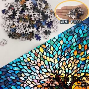 미니 사이즈 퍼즐 1000피스 레인보우 트리   38x26cm 자연 애호가와 홈 데코 매니아를 위한 생동감 넘치는