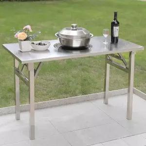 접이식 스텐 테이블 포차 루프탑 식탁 이동식 바베큐