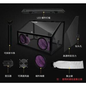 먼지 상자 연삭전기 분쇄기 부스 테디 공압 표준 미세분말 고기 커버