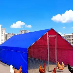 야외 닭장 대형 사육 조립식 닭집 이동식 망 키우기 새장 그물 토끼장 양계장 가금류 철망