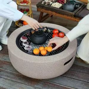 돌화로 돌판 고기 화덕 스토브 그릴 펜션 불멍