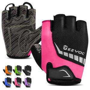 충격 흡수 패드 추가 그립 착용감 가벼운 무게 남녀 산악 자전거용 통기성을 갖춘 GEZVOC 사이클링 장갑