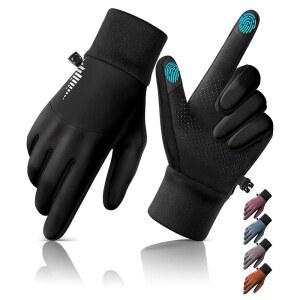 리브마운트 방수 겨울 장갑 터치스크린 여성용 남성 보온 슈트 추운 날씨 달리기 자전거 스키 눈 운전 작업 야외 사이즈 S L XL XXL 블랙 그레이