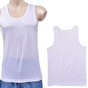 편안한 착용감 남성 순면 기본 디자인 화이트 런닝 XlR6+3NOw