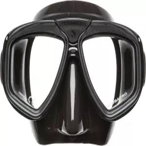 초투명 듀얼 렌즈와 광학 위한 교환 시스템을 갖춘 스쿠바프로 줌 스쿠버 마스크 풀 블랙