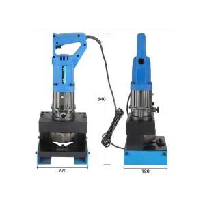 앵글 스틸 커팅 머신 고출력 각도 타공기 유압 펌프 자르는 전기 벤딩 아이언