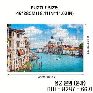 성인을위한 500 조각 지그 소 퍼즐 산타 마리아 운하 종이 홈 장식 벽 디스플레이 할로윈 크리스마스 생일