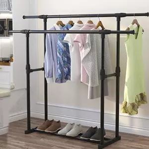 조립식 더블 행거 튼튼한 옷걸이 철제 옷장 1단