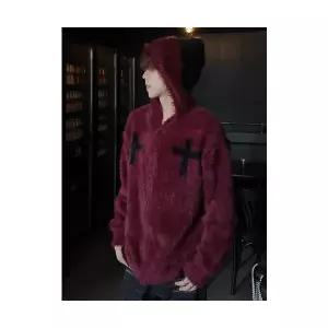 남성 캐주얼 집업 니트 빈티지 소프트 앙고라 카디건 붐 DUCHI1