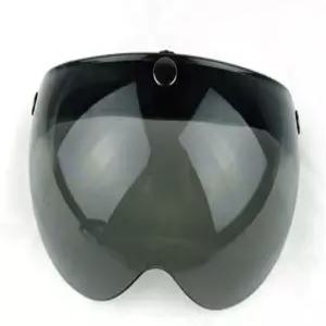 WANCAR 유니버설 모터사이클 레트로 파일럿 스타일 표준 3 스냅 버튼 바이저 플립 다운 오픈 페이스 헬멧