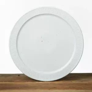 이천도자기 달 화이트 원형 접시 1호 18.5cm 도자기