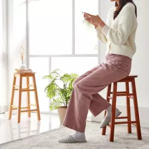 아트박스/와이디몰 원목 원형 바스툴 아일랜드 식탁 높은 의자 홈바체어