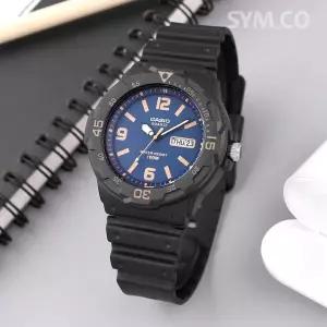 [카시오] MRW-200H-2B3 다이버룩 회전베젤 데이데이트 스포츠 남자 우레탄 시계 d5