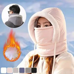 도톰 기모 후드 넥워머 모자 아웃도어 라이딩 바람막이 모자 보온 남녀공용