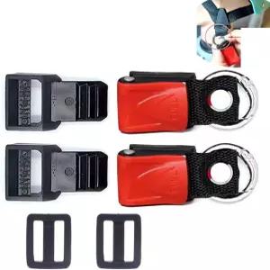 YehVeh 2 세트 헬멧 퀵 릴리스 버클 키트 자전거 속도 클립 스프링 O 링 카라비너 턱 스트랩 어댑터 스냅