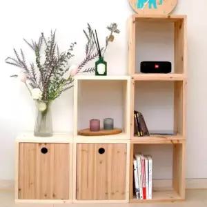 시디장 나무선생 삼나무 스프러스 원목 공간 수납 박스 1개