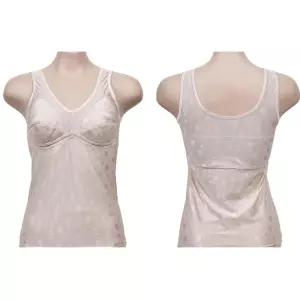 물방울 무늬 편안한 여자속옷 브라런닝 나시 여성