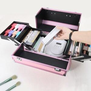 정리대 박스 분리형 네일 가방 휴대용 수납함 메이크업