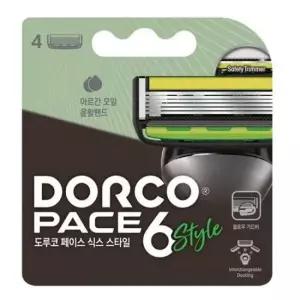 날면도기 도루코 면도날 페이스6 스타일 면도기날 6중 4개입