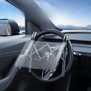 노트북 핸들 거치 테이블 트레이 자동차 태블릿 운전석 단일