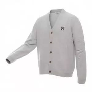 메종키츠네 25FW 남성 폭스헤드 울 가디건 PM00502KT1006 H120 25F)