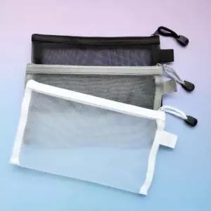 가방 지퍼 메쉬 파우치 3color
