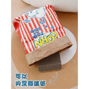 강아지고양이팝콘봉투 특이한 고양이숨숨집 바스락 반려동물