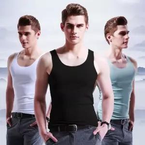 민소매 아이스 런닝셔츠 남성속옷 헴라인