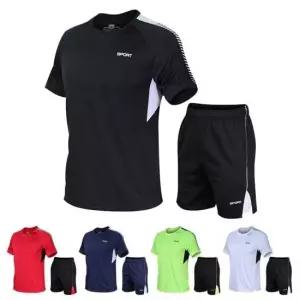 편한 시원한 스판 쿨 운동복 트레이닝 반팔반바지세트